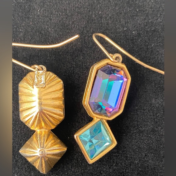 Vintage YSL cubist pendant earrings - Picture 3 of 6